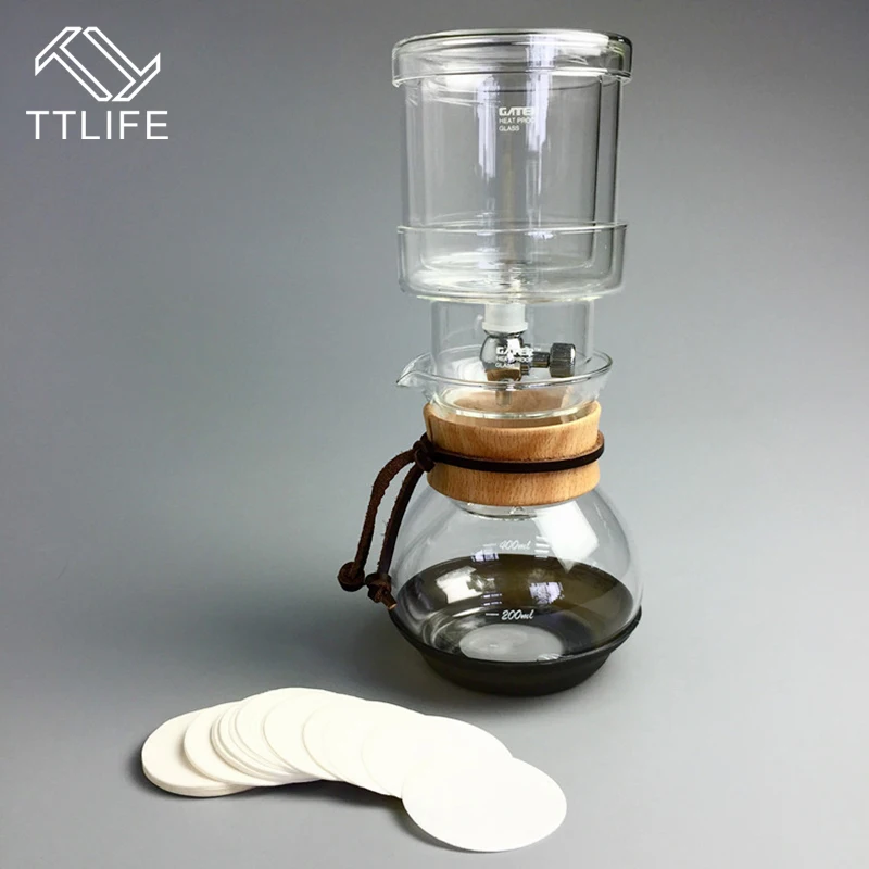 

TTLIFE Water Drip Coffee Maker 400ml Espresso Coffee Dripper Filter Coffee Pot Brew Coffee Percolator Machine