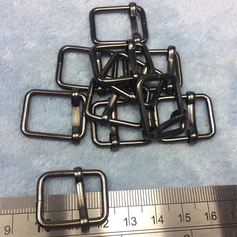 20mm gunmetal metal Slider Tri Glide buckle