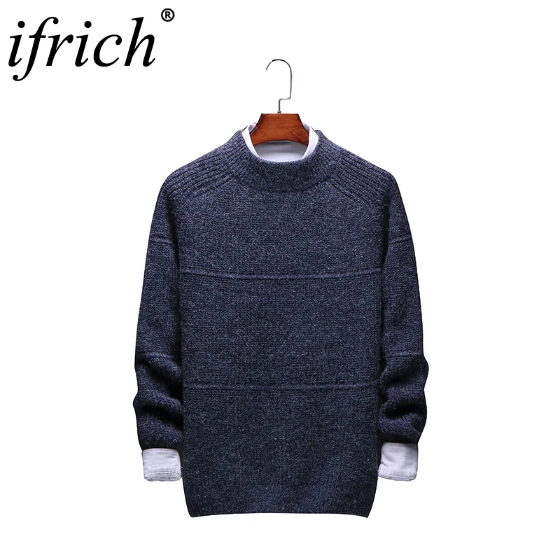New Mens Sweaters 3 Colors Heavy Knit Sweater Men