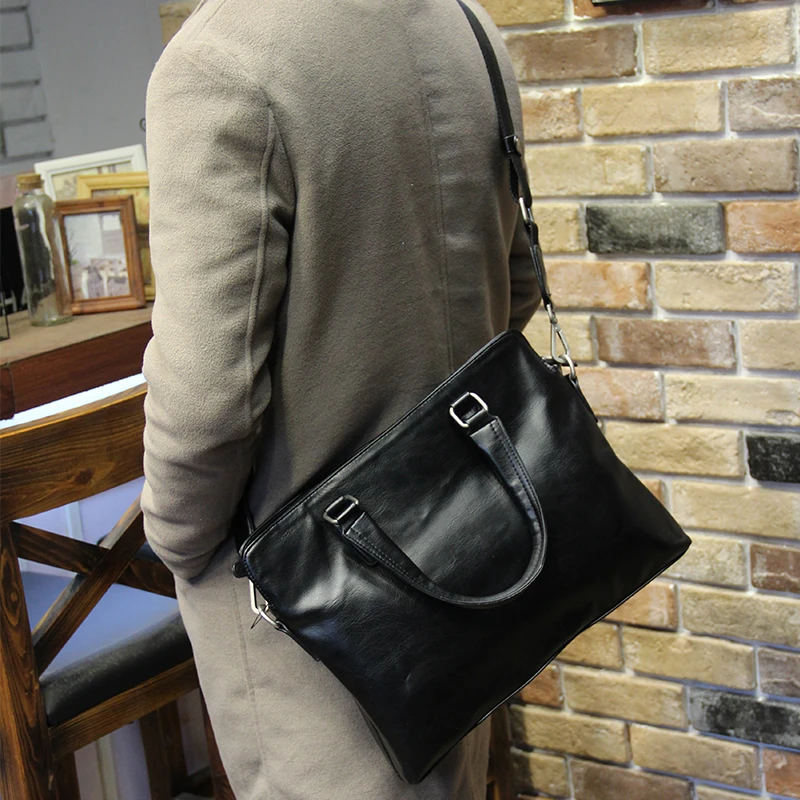 Мужская сумка простая деловая повседневная мужская сумка через плечо сумка для ноутбука простой портфель