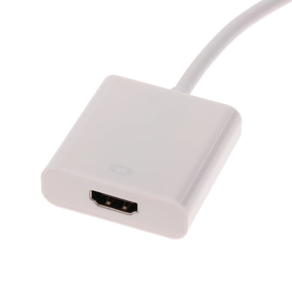MagiDeal 1080P Display Port DP Male To Female HDMI   Adapter Converter Cable White