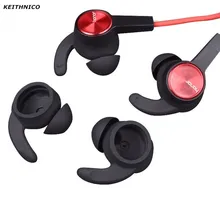 KEITHNICO 12 пар силиконовых наушников, ушные вкладыши с крючками для huawei Honor xSport AM61, Bluetooth наушники-вкладыши, наушники L/M/S