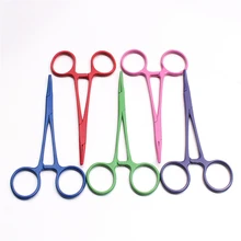 5," 13 см Многофункциональный из нержавеющей стали изогнутый кончик Пинцет-плоскогубцы Домашние животные кровоостанавливающий инструмент прочный Hemostasis помощь прецизионный пинцет