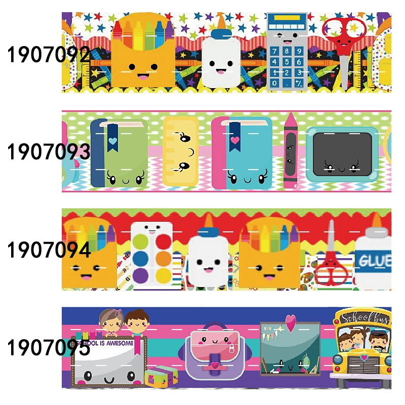 

FLRARIBBONS 75mm hot sale back to school printed liston
