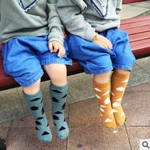 2016 INS hot meias thick children tights autumn winter baby cartoon tree kids knee high socks boys girls leg warmers 0-2 3-4y
