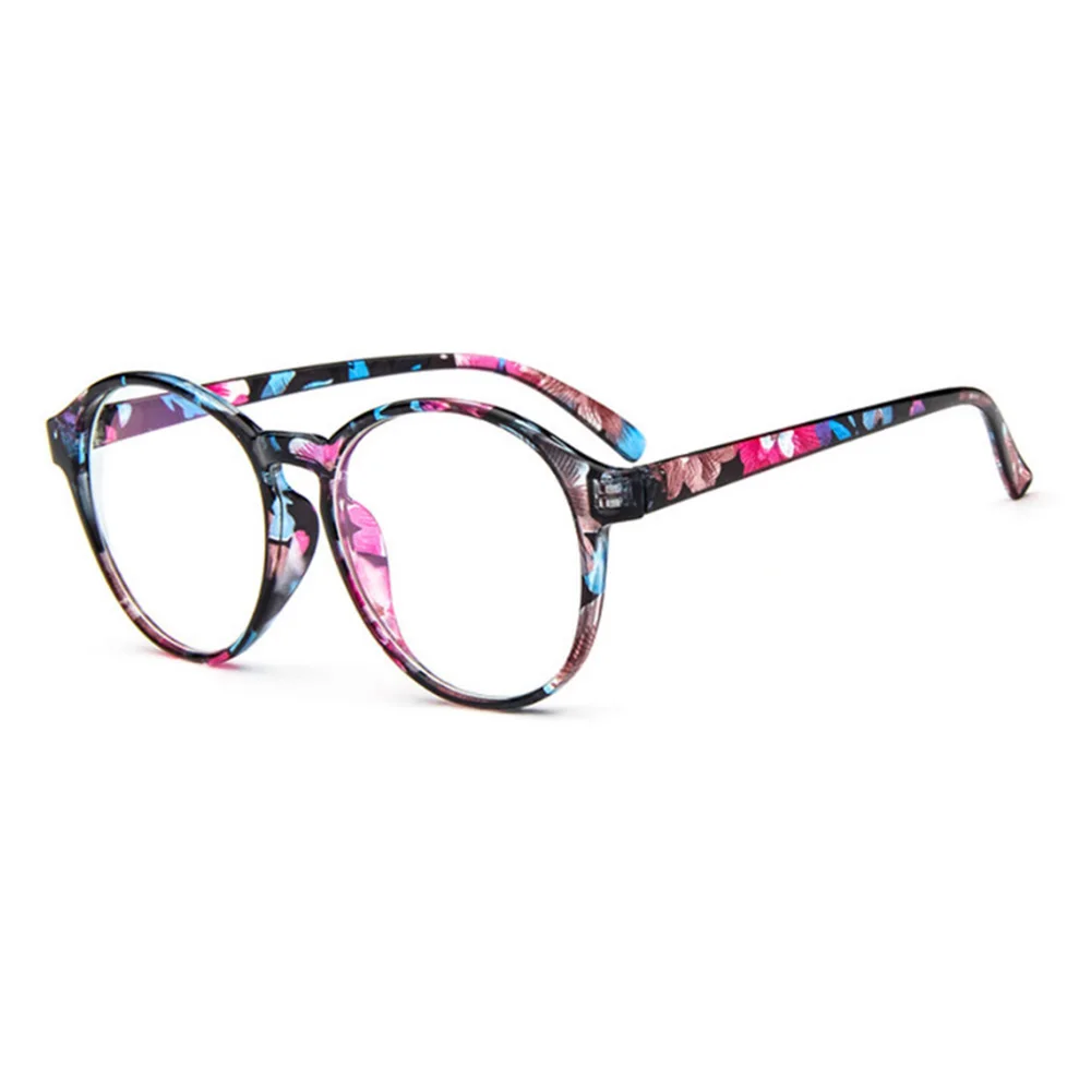 

2019 Women Men Retro Round Transparent Lens Glasses plastic frame Optical eyeglass frame spectacles Eyeglasses Armacao De Oculo