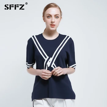 

SFFZ High Quality Women Sweater 2019 New Fashion Casual Solid Color Knitted Sweater O-Neck Pullover for Women Top Clothes 171033