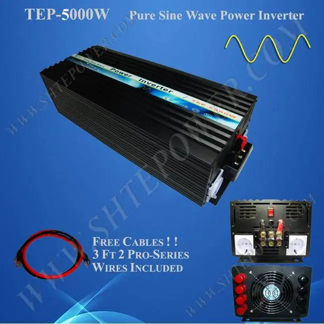 

dc ac off grid full power 5000w pure sine wave power inverter 12v 110v