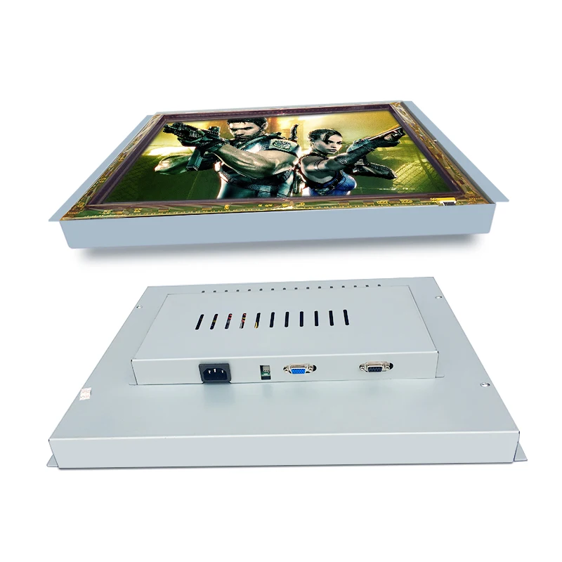

22" open frame lcd monitor, optional touch screen, for gaming cabinet and casino slot machine