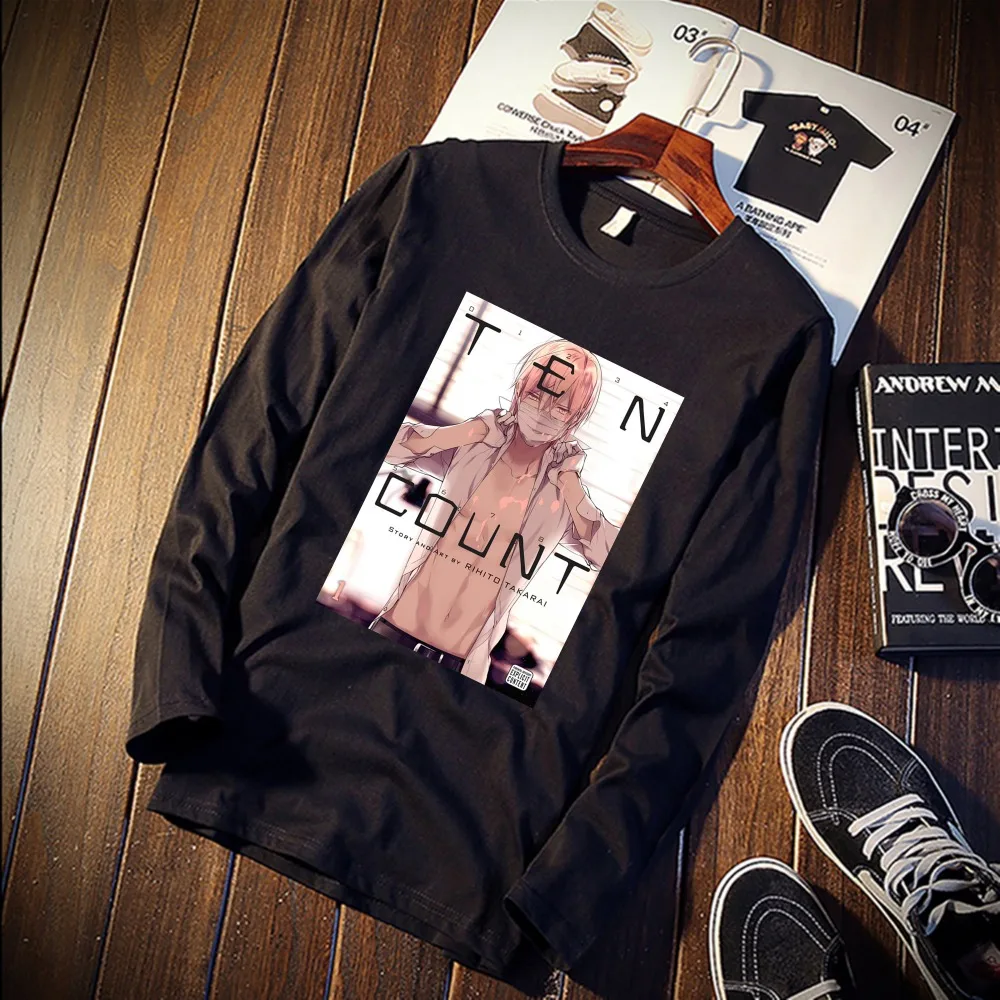 

Skipoem Ten Count Sexy Anime Love Funny Tshirt Custom Cotton O Neck Top Tees Plus Size Long Sleeve Brand Unisex Shirts