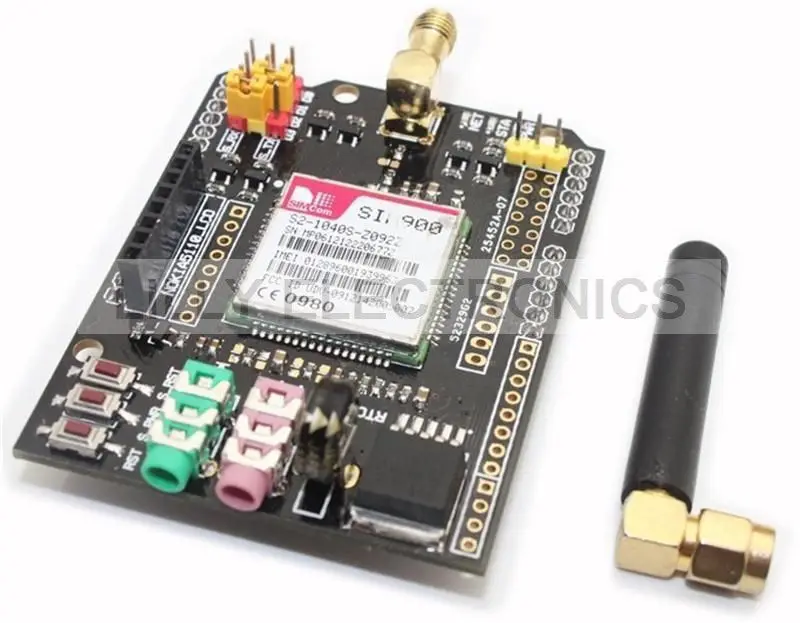 

SIM900 GPRS GSM Shield Development Board with 4 Frequency Antenna