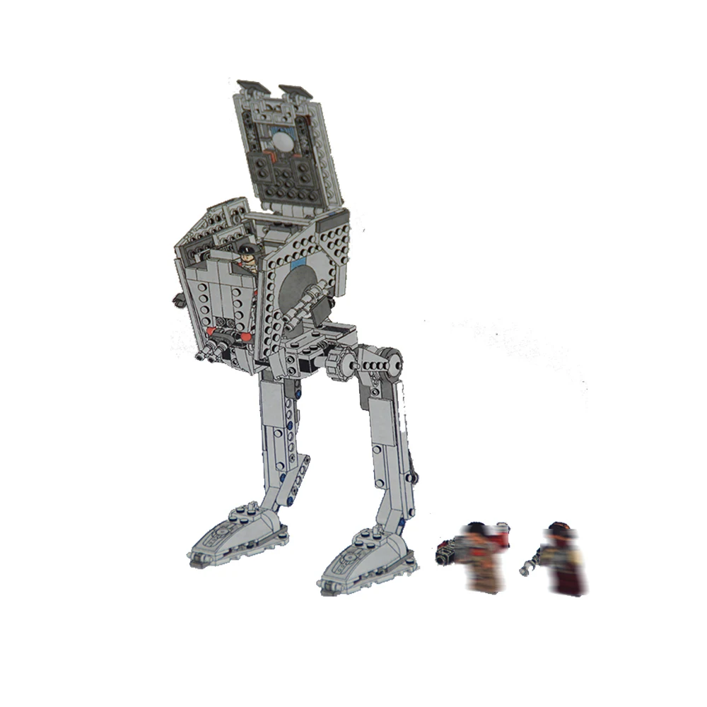 

471Pcs Star Series War The Rogue One AT set ST Walker Educational Building Blocks DIY Bricks Toys legoinglys 75153