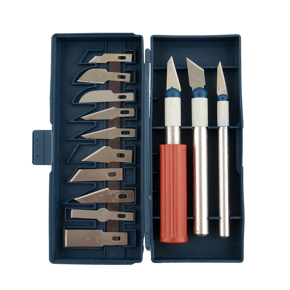 

13pcs Multifunction Precision Hobby Knife Grave Razor Cutting Tool With Case