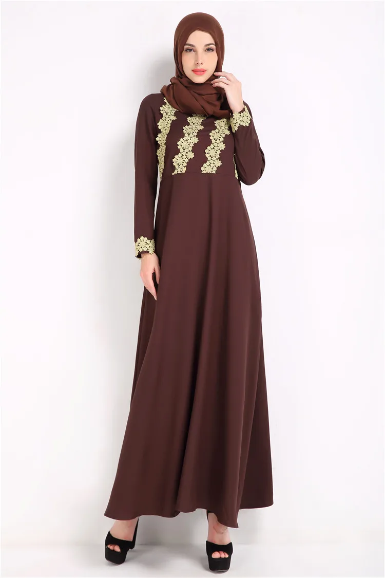 Большие размеры 2018 мусульманских взрослых dubai fashion Белье Абая халат лунный месяц поклонение с длинными рукавами не see through исламского платье