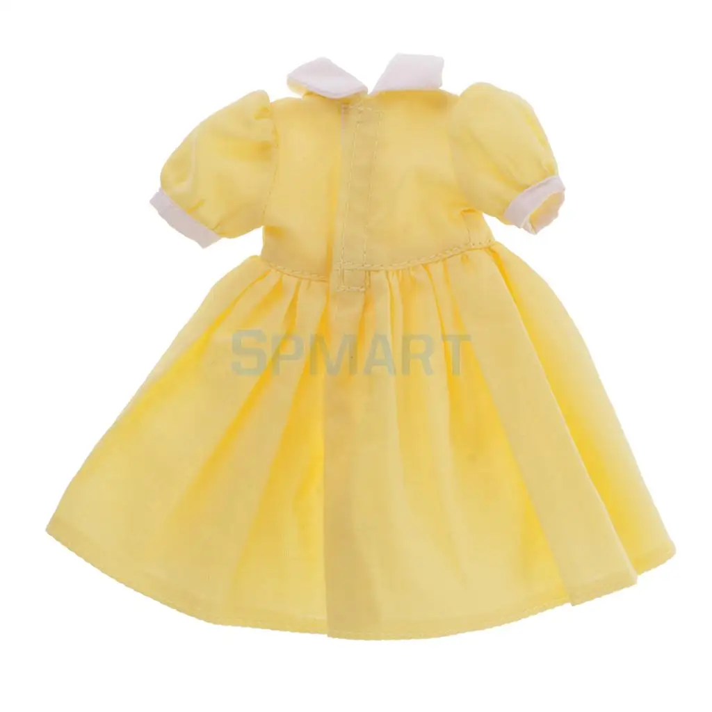 12,5 см милое Кукольное платье, одежда, наряд для Neo Blythe Pullip Azone Licca Momoko, куклы, наряды, аксессуары, подарок - Цвет: Yellow