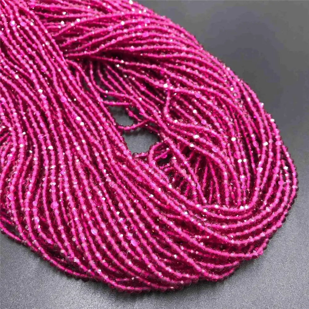 

Natural Small stone beads tiny rubys quartz crystal beads Round Small Loose Beads Jewelry Making Bracelet Necklace 2 3mm beads