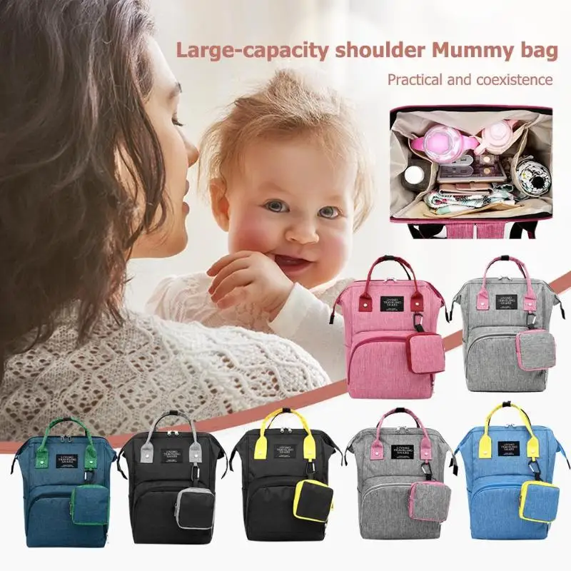 Полиэстер рюкзак для мам wirth мини Висячие Сумки вместительные, для будущих мам пеленки мешок мать Путешествия Сумочка для ребенка подгузник кормящих