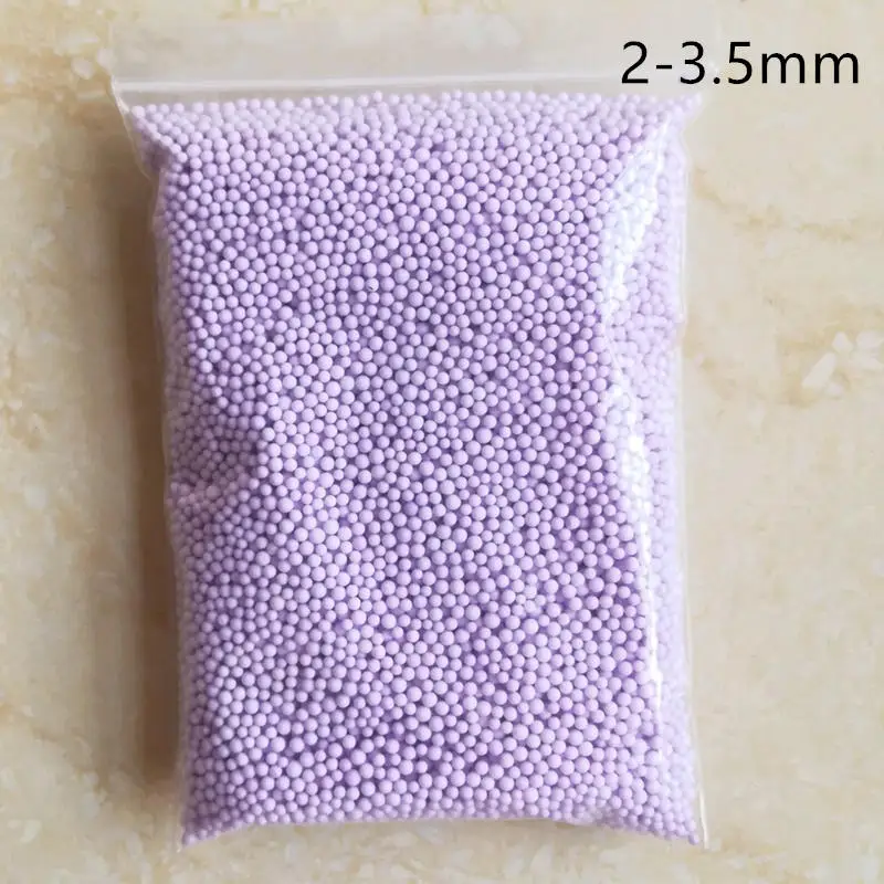 250 г 2-3,5 мм без кровотечения пенополистирол пенопласт пластиковые мини-шарики DIY разные цвета украшения - Цвет: Purple 250g