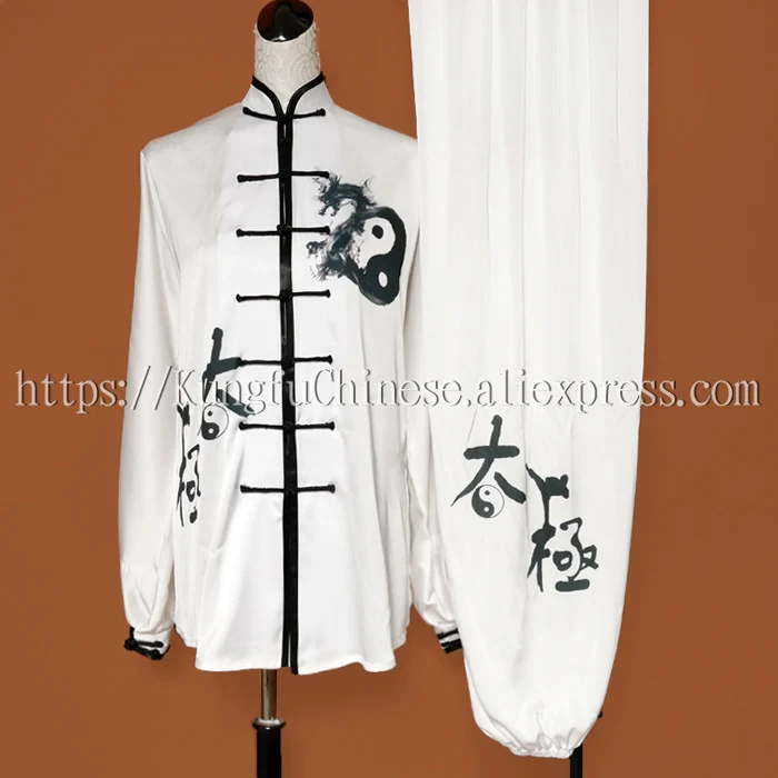 

Chinese Taichi uniform Kungfu clothing Martial arts suit Printing demo clothes wushu outfit for women girl kids children boy men