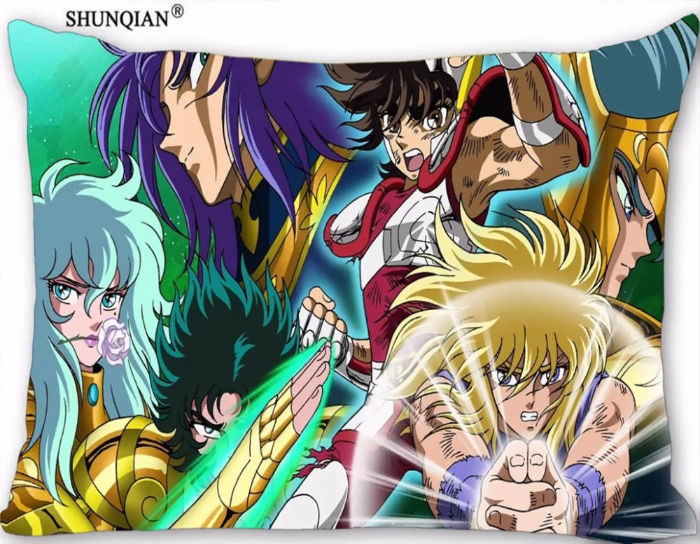 Новинка Наволочка на молнии Saint Seiya Размер чехла 45x35 см 40x60 45x75 50x75 (две стороны)|pillow