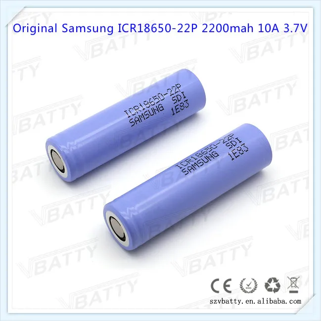 Для samsung INR18650-22P 22P 18650 2200mah 10A 3,7 V перезаряжаемый литий-ионный аккумулятор высокого стока для автомобиля баланса(1 шт