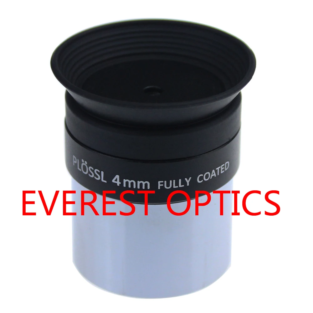 1.25" 4mm Plossl telescope eyepiece with filter thread and lens caps