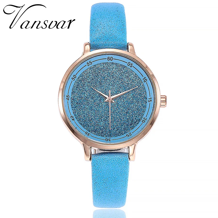

Women Quartz Watch Casual Colorful Lether Strap Bracelet Watch New Arrival Creative Ladies Watch Vansvar Relogio Feminino 533