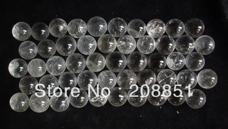 

50 Pieces NATURAL CLEAR QUARTZ CRYSTAL SPHERE BALL HEALING 20-22mm,Wholesales Price,Free Shipping