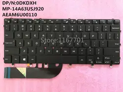 Новый ноутбук с подсветкой США/ноутбук клавиатура для Dell XPS13 9343 9350 9360 Inspiron 15 7547 7548 MP-14A63USJ920 AEAM6U00110 0 DKDXH