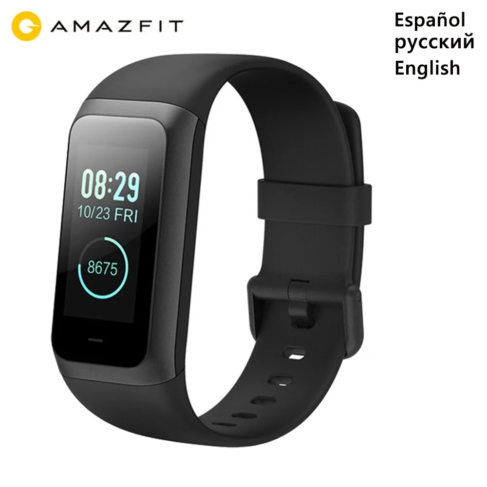 Новый оригинальный Huami Amazfit Band Cor 2 умный Браслет 5ATM водонепроницаемый 2.5D цвет IPS 316L