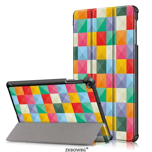 Защитный чехол-подставка для samsung Galaxy Tab A 10,1 версия T510 T515 планшет с принтом из искусственной кожи - Цвет: GE.ZI