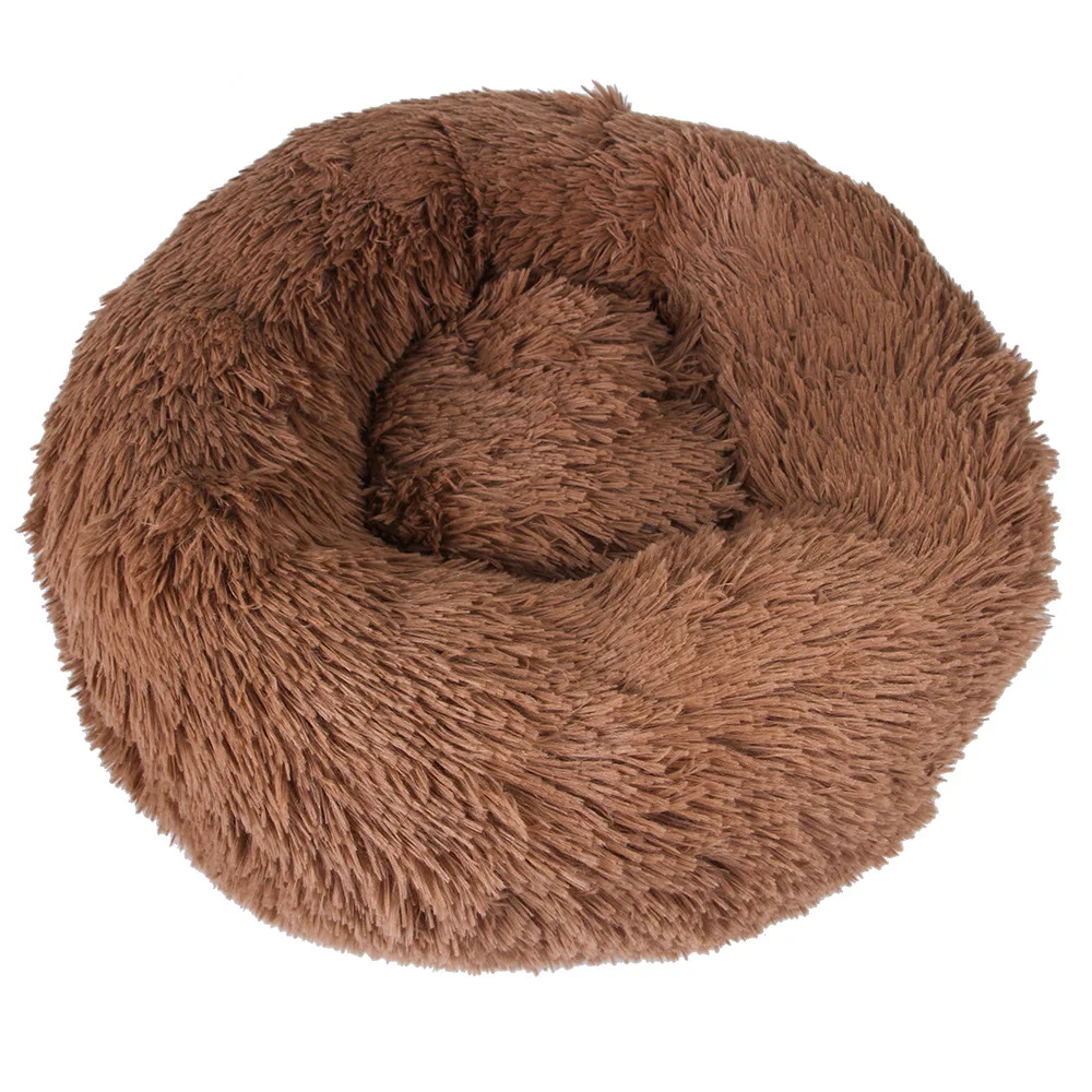 Plush Pet Cat Nest Kennel Hairy Deep Sleep Dog House Round Nest for Cats Small Medium Dogs Poodle Warm Pet Sleeping Mat Sofa Bed (12)