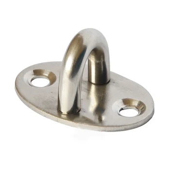 

304 Stainless Steel Oval Shape Hook Base Ceiling Fans Sandbags Hammocks Leisure Sofa Fixed Hook L39*W26*H20MM
