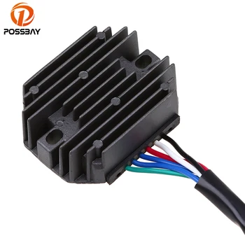 

POSSBAY Motorcycle Aluminum Voltage Rectifier Regulator Fit for Kubota Motorcross Motorbike Metal Voltage Rectifier Regulator