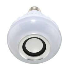 12W E27 App Controlled Wireless RGB LED Bluetooth Speaker Bulb Music Playing Light Lamp Bulb Home Stage Lighting Wedding Party