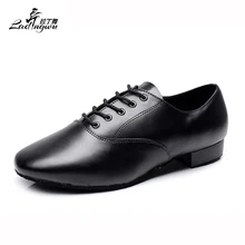 Ladingwu New Modern Dance Shoes Men's Genuine Leather Adult Indoor Latin Dance Shoes Men's Tango Ballroom Shoes heel 2.5/4.5cm Ladingwu New Modern Dance Shoes Men's Genuine Leather Adult Indoor Latin Dance Shoes Men's Tango Ballroom Shoes heel 2.5/4.5cm