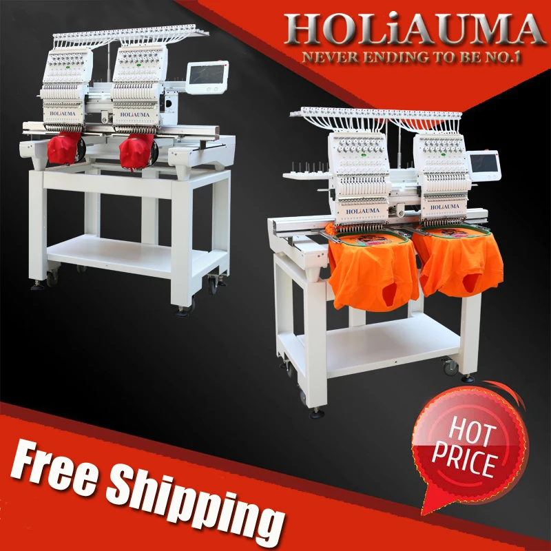Commercial HOLiAUMA two heads commputerized barudan embroidery machine