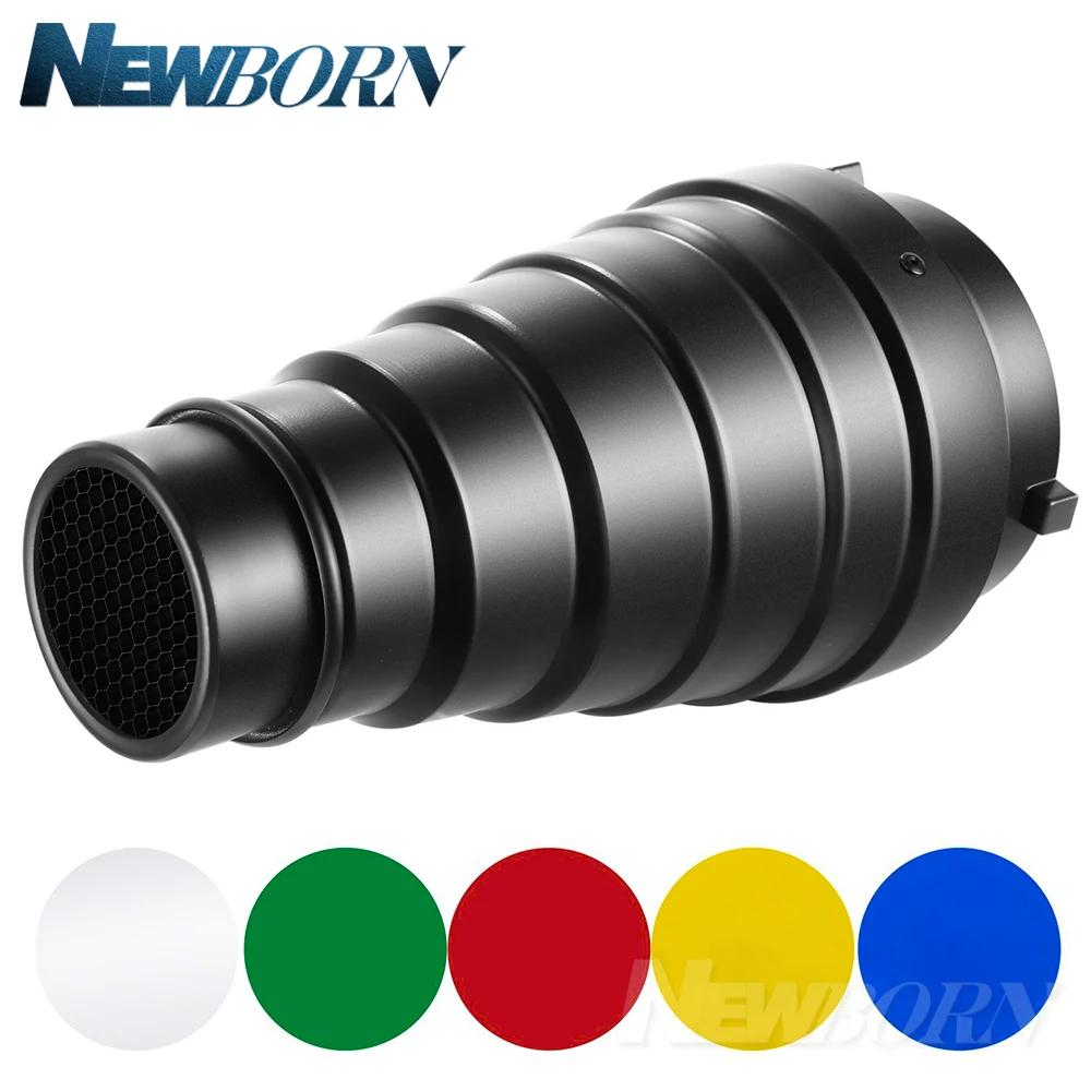 Godox Snoot SN 01 с цветным фильтром конические аксессуары для студийной вспышки