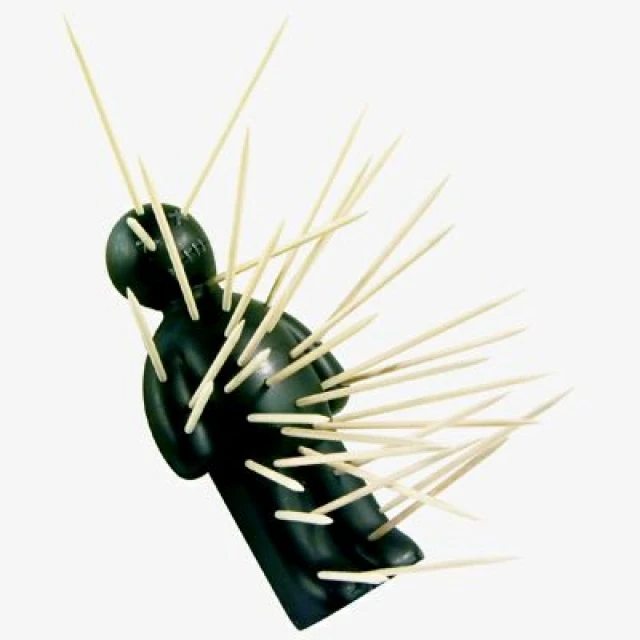1 шт. кукла вуду зубочистка держатель Ouch Диспенсер Для Зубочисток Креативные