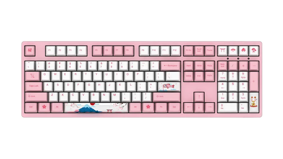 AKKO Ducky 108 ключ OEM профиль Dyesub PBT колпачки для механической клавиатуры