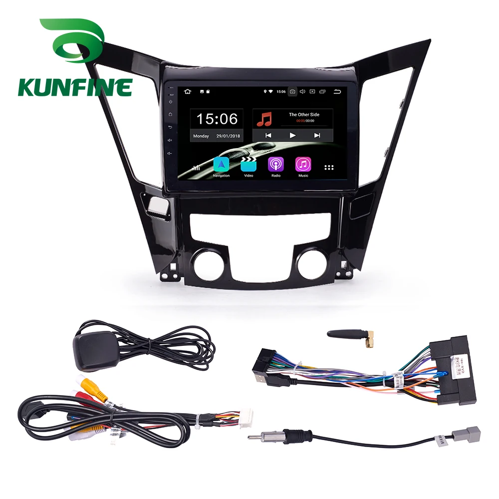 Android 9,0 Ram 4G Rom 64G PX6 Cortex A72 автомобильный DVD gps мультимедийный плеер стерео для hyundai Sonata 2011 2012 2013 2.0L радио