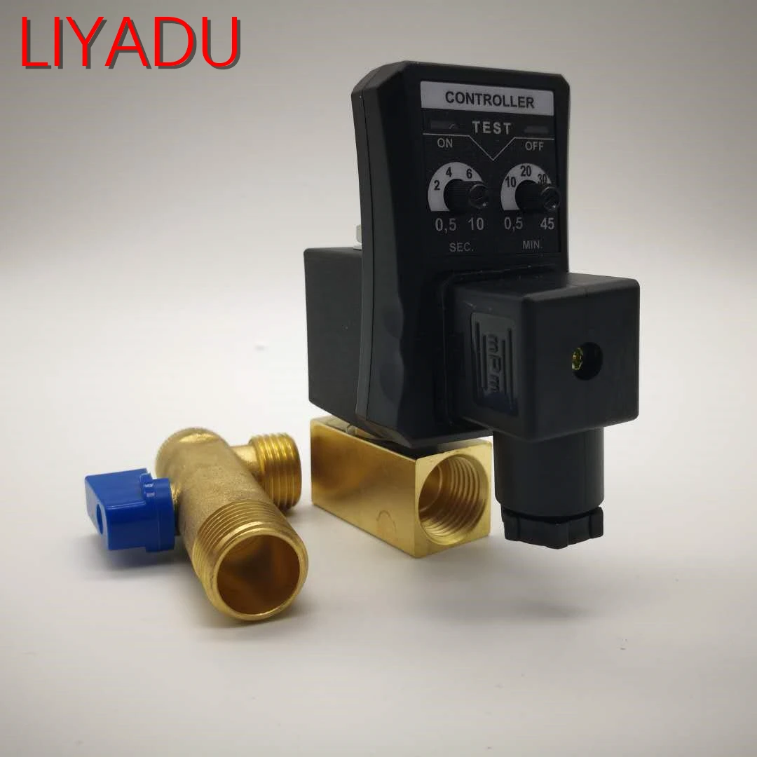 1/2 electronic drain valve Air compressor filter dry air storage tank