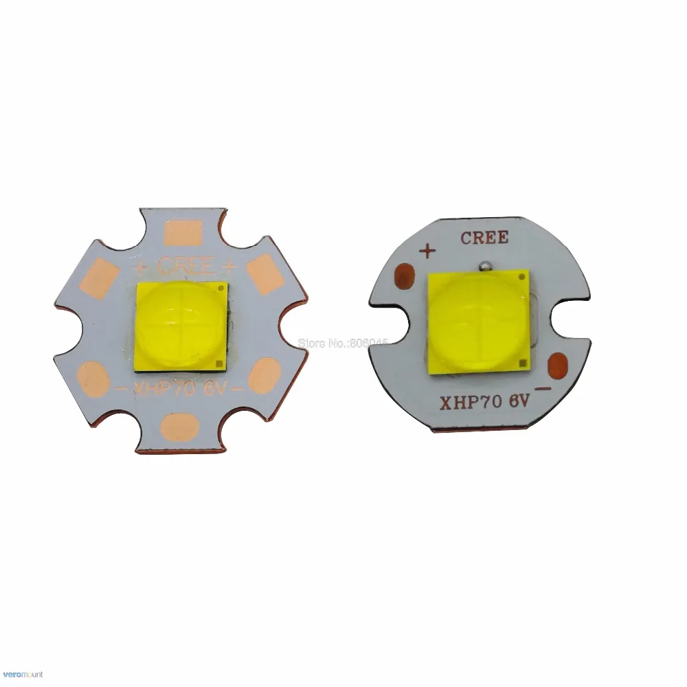 Cree XHP70.2 6 в холодный белый нейтральный белый теплый белый высокой мощности Светодиодный излучатель 16 мм 20 мм Медь PCB+ 26 мм 1 режим или 5 режимов драйвер