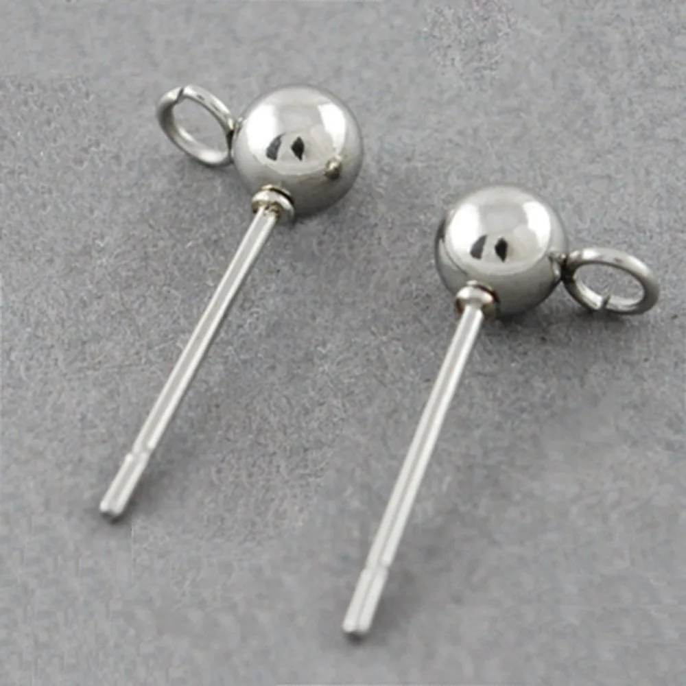 Buy 20pcs Stainless Steel Solid 3mm Round Ball Post
