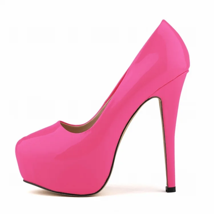 LOSLANDIFEN Platform Pumps Women Sexy Extremely High Heels Shoes Bridal Stiletto Red Ladies Wedding Party Shoes