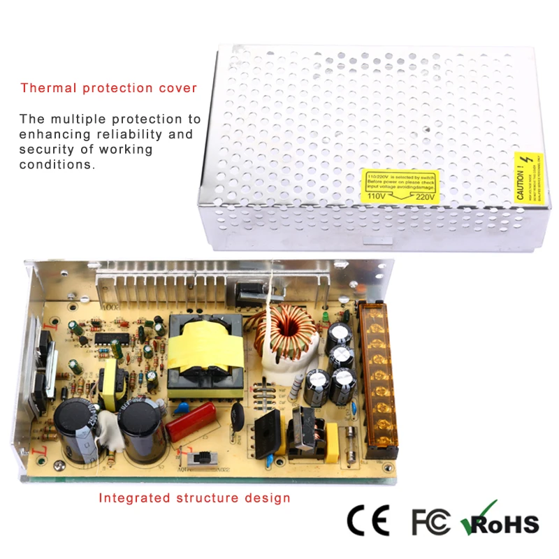 AC100V-240V переменного тока в постоянный 12V20A 240 w Напряжение трансформаторный блок Питание для светодиодный полосы светодиодный управления Светодиодный выключатель светодиодный дисплей