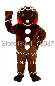 Gingerbread Man Cookie Mascot Halloween Christmas Dress Up Adult Costume Mr Gingerbread Man Cookie Mascot Halloween Christmas Dress Up Adult Costume Mr