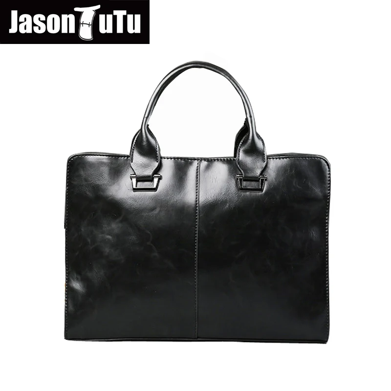 

JASON TUTU Brand Men bag High quality Leather shoulder bags for men Briefcase Handbag men lawyer file Crossbody bag bolsos B07