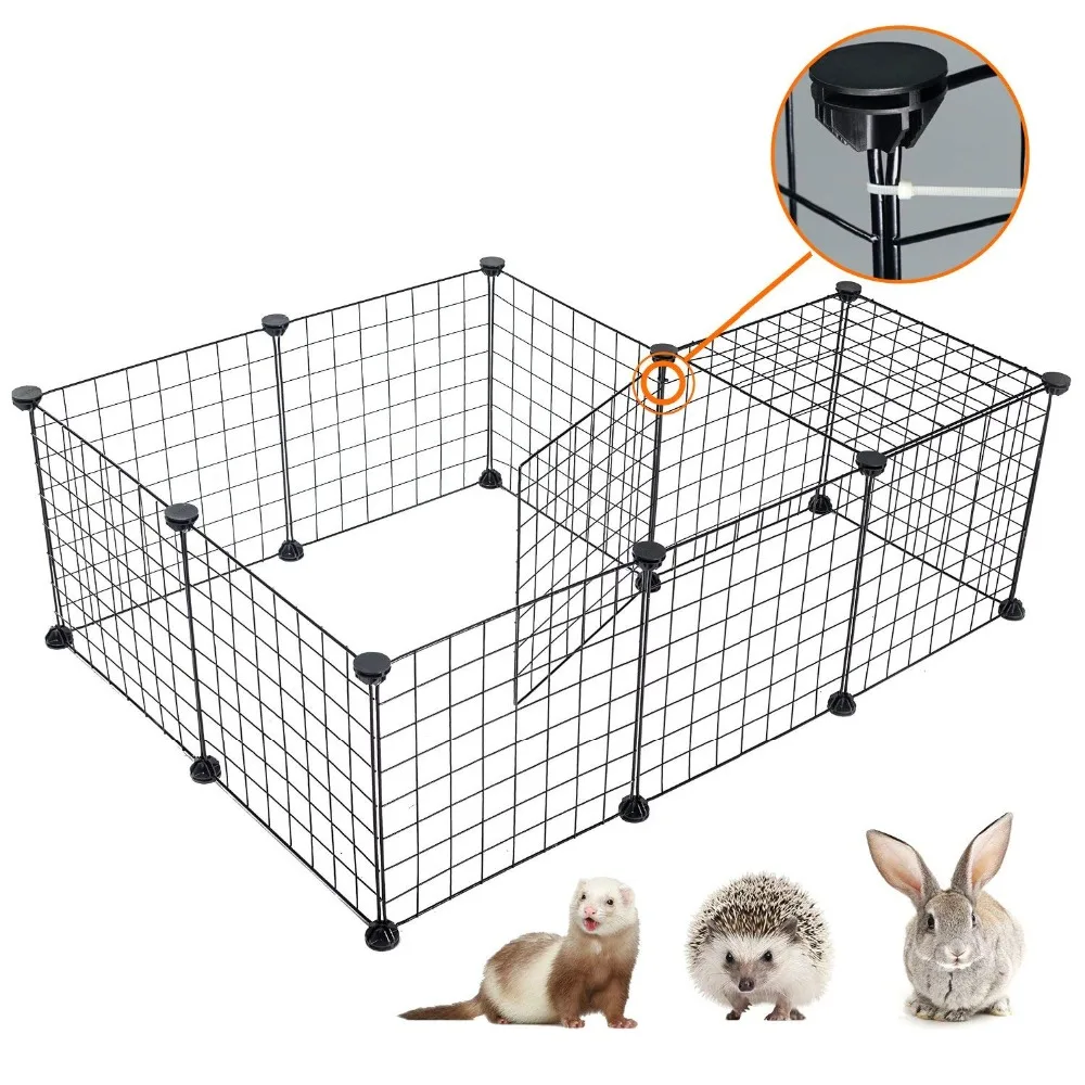 Foldable-Pet-Playpen-Iron-Fence-Puppy-Kennel-House-Exercise-Training-Puppy-Kitten-Space-Dogs-Supplies-rabbits