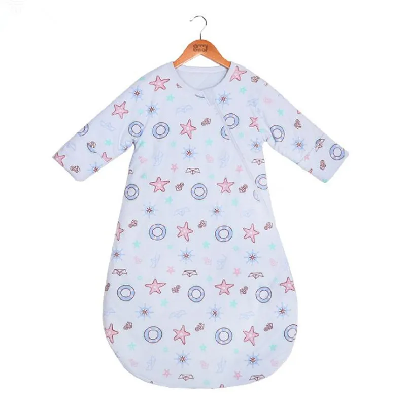 

Long Sleeve Baby Sleeping Bag Cotton Sleep Sack 0-2 Years Winter Baby Sleeper
